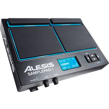 ACCESORIO INSTRUMENTOS MUSICALES ALESIS SAMPLEPAD 4, FOUR-PAD PERCUSSION AND SAMPLE-TRIGGERING INSTRUMENT
