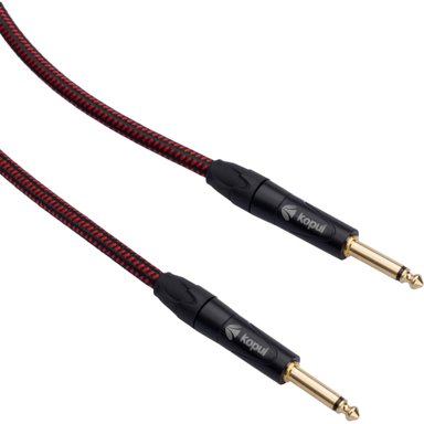 ACCESORIO INSTRUMENTOS MUSICALES KOPUL PREMIUM INSTRUMENT CABLE 1/4' MALE TO 1/4' MALE WITH BRAIDED FABRIC JACKET (25')