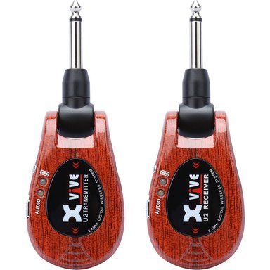 ACCESORIO INSTRUMENTOS MUSICALES XVIVE AUDIO U2 DIGITAL WIRELESS SYSTEM FOR ELECTRIC GUITARS (REDWOOD, 2.4 GHZ)