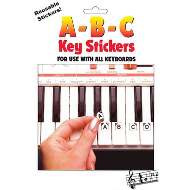 ACCESORIO INSTRUMENTOS MUSICALES HAL LEONARD ABC KEYBOARD STICKERS