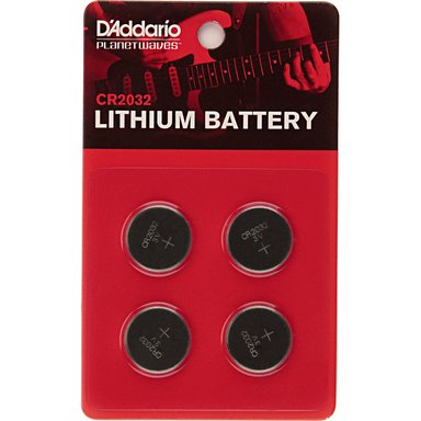 ACCESORIO INSTRUMENTOS MUSICALES D'ADDARIO CR2032 LITHIUM BATTERY (4-PACK)