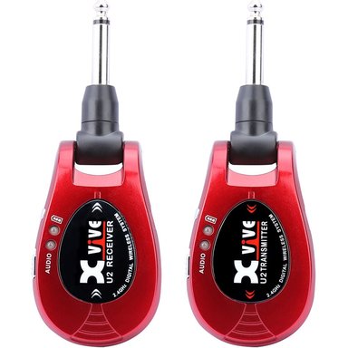 ACCESORIO INSTRUMENTOS MUSICALES XVIVE AUDIO U2 DIGITAL WIRELESS SYSTEM FOR ELECTRIC GUITARS (RED, 2.4 GHZ)
