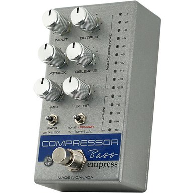 ACCESORIO INSTRUMENTOS MUSICALES EMPRESS EFFECTS BASS COMPRESSOR DYNAMICS FX PEDAL (SILVER)