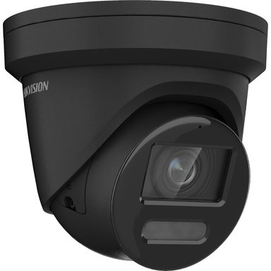 CÁMARA HIKVISION COLORVU DS-2CD2387G2-LU 8MP OUTDOOR NETWORK TURRET CON DUAL SPOTLIGHTS Y 2.8MM LENS BLACK