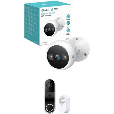 CÁMARA TP-LINK KC420WS KASA OUTDOOR 4MP WI-FI SECURITY CON KD110 KASA SMART DOORBELL