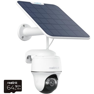 CÁMARA REOLINK A4KPTS2 4K UHD OUTDOOR PAN Y TILT CON NIGHT VISION MOTION SPOTLIGHTS Y SOLAR PANEL