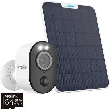 CÁMARA REOLINK A4K3S2 4K UHD OUTDOOR SECURITY CON NIGHT VISION MOTION SPOTLIGHTS Y SOLAR PANEL