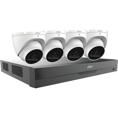CÁMARA DAHUA TECHNOLOGY C542E42B 4-CHANNEL 1080P PENTABRID HD-CVI DVR CON HDD Y FOUR 2MP OUTDOOR NIGHT VISION TURRET 2 TB
