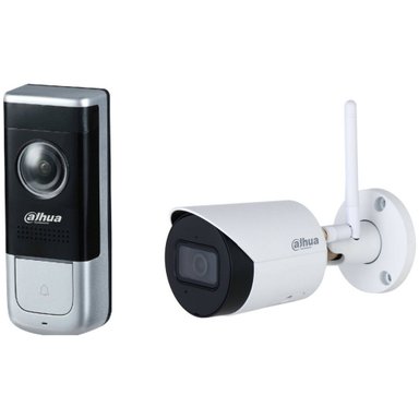 CÁMARA DAHUA TECHNOLOGY DHI-DB11 2MP WI-FI VIDEO DOORBELL CON N41BD42-W 4MP OUTDOOR WI-FI NETWORK BULLET