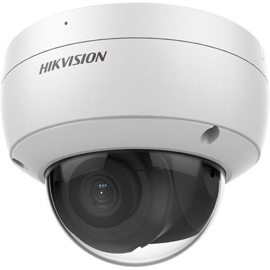 CÁMARA HIKVISION ACUSENSE DS-2CD2123G2-IU 2MP OUTDOOR NETWORK DOME CON NIGHT VISION Y 4MM LENS WHITE