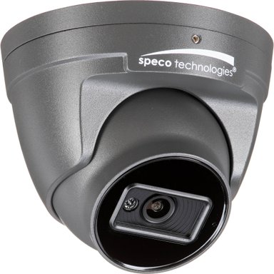 CÁMARA SPECO TECHNOLOGIES O4VT2G 4MP OUTDOOR NETWORK TURRET CON NIGHT VISION DARK GRAY