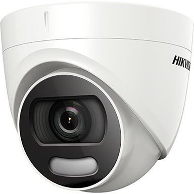 CÁMARA HIKVISION DS-2CE72HFT-F28 COLORVU 5MP OUTDOOR ANALOG HD TURRET CON SPOTLIGHT Y 2.8MM LENS