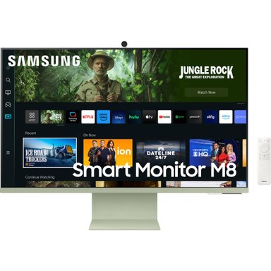 MONITOR SAMSUNG 32" M80C 4K HDR SMART WITH WEBCAM SPRING GREEN - 1