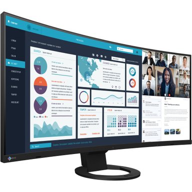 MONITOR IPS 37.5" EIZO FLEXSCAN EV3895FX-BK 24:10 ULTRAWIDE CURVED BLACK - 1
