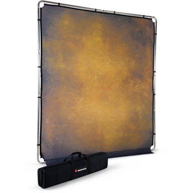 ACCESORIO FOTOGRAFÍA MANFROTTO EZYFRAME VINTAGE BACKGROUND KIT 6.5 X 7.5' TOBACCO - 1