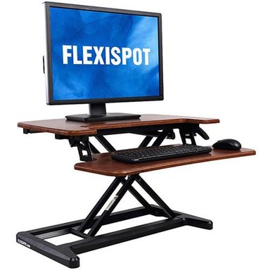 ACCESORIO CÓMPUTO FLEXISPOT 28.4' ALCOVE SIT-STAND DESK RISER WITH KEYBOARD TRAY MAHOGANY