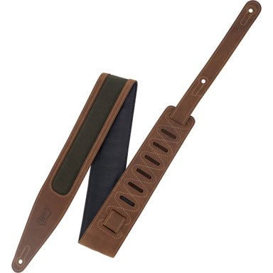 ACCESORIO INSTRUMENTOS MUSICALES GATOR VOYAGER PRO GUITAR STRAP (BROWN WITH GREEN WAXED CANVAS WINDOW)