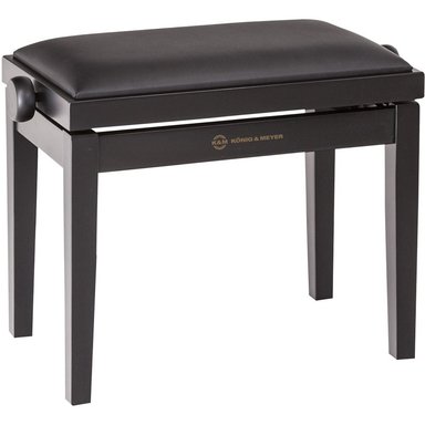ACCESORIO INSTRUMENTOS MUSICALES K&M KYM 13910 PIANO BENCH WITH MATTE FINISH Y IMITATION LEATHER SEAT (BLACK)