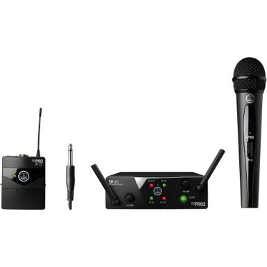 ACCESORIO INSTRUMENTOS MUSICALES AKG WMS40 MINI WIRELESS HANDHELD Y BODYPACK DUAL SYSTEM (CHANNELS A Y C)