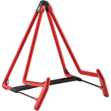 ACCESORIO INSTRUMENTOS MUSICALES K&M KYM 17580 HELI 2 ACOUSTIC GUITAR STAND (RED)