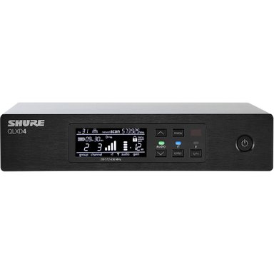 ACCESORIO INSTRUMENTOS MUSICALES SHURE QLXD4 DIGITAL WIRELESS RECEIVER (X52: 902 TO 928 MHZ)
