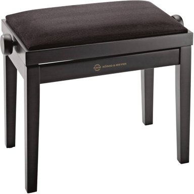 ACCESORIO INSTRUMENTOS MUSICALES K&M KYM 13900 PIANO BENCH WITH MATTE FINISH Y VELVET SEAT (BLACK)