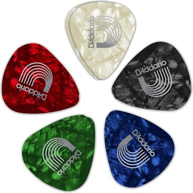 ACCESORIO INSTRUMENTOS MUSICALES D'ADDARIO CLASSIC PEARL CELLULOID GUITAR PICK ASSORTMENT 10-PACK (HEAVY)