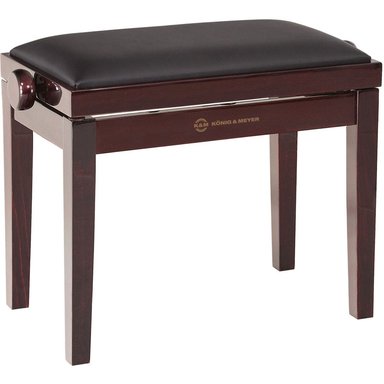 ACCESORIO INSTRUMENTOS MUSICALES K&M KYM 13751 PIANO BENCH WOODEN FRAME WITH MAHOGANY GLOSSY FINISH