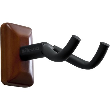 ACCESORIO INSTRUMENTOS MUSICALES GATOR WALL-MOUNTED GUITAR HANGER WITH MAHOGANY MOUNTING PLATE