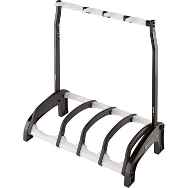 ACCESORIO INSTRUMENTOS MUSICALES K&M KYM GUARDIAN 3+1 FOUR GUITAR STAND (BLACK/TRANSLUCENT)