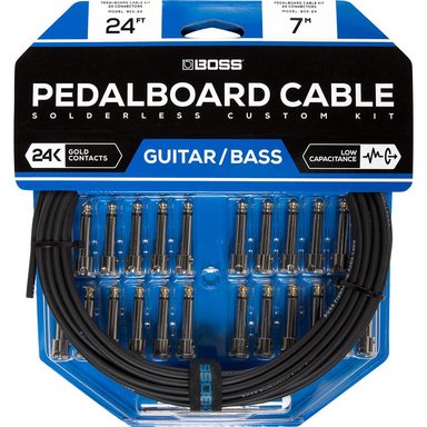 ACCESORIO INSTRUMENTOS MUSICALES BOSS BCK-24 SOLDERLESS PEDALBOARD CABLE KIT (24 CONNECTORS, 24' CABLE)