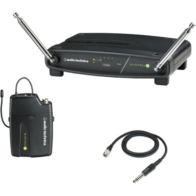 AUDIO-TECHNICA ATW-901A/G SYSTEM 9 VHF WIRELESS UNIPAK SYSTEM WITH AT-GCW GUITAR/INSTRUMENT INPUT CABLE