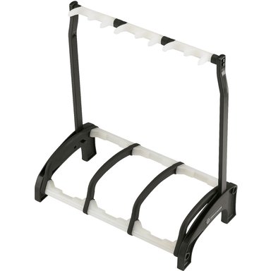 ACCESORIO INSTRUMENTOS MUSICALES K&M KYM 17513 GUARDIAN 3, THREE-GUITAR STAND (BLACK/TRANSLUCENT)