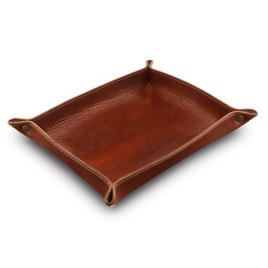 ACCESORIO INSTRUMENTOS MUSICALES LONDO LEATHER ORGANIZER TRAY (1 SECTION, BROWN)
