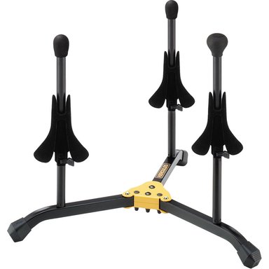 ACCESORIO INSTRUMENTOS MUSICALES HERCULES STANDS TWO TRUMPETS/CORNETS AND ONE FLUGELHORN/SOPRANO SAX STAND