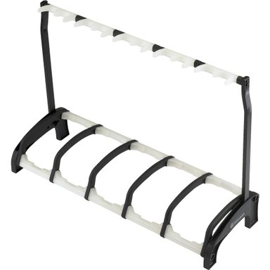 ACCESORIO INSTRUMENTOS MUSICALES K&M KYM 17515 GUARDIAN 5, FIVE-GUITAR STAND (BLACK/TRANSLUCENT)