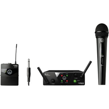 ACCESORIO INSTRUMENTOS MUSICALES AKG WMS40 MINI WIRELESS HANDHELD Y BODYPACK DUAL SYSTEM (CHANNELS B Y D)
