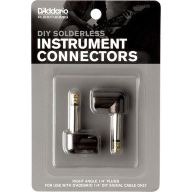 ACCESORIO INSTRUMENTOS MUSICALES D'ADDARIO CABLE STATION 1/4' PLUG (RIGHT-ANGLE, 2-PACK)