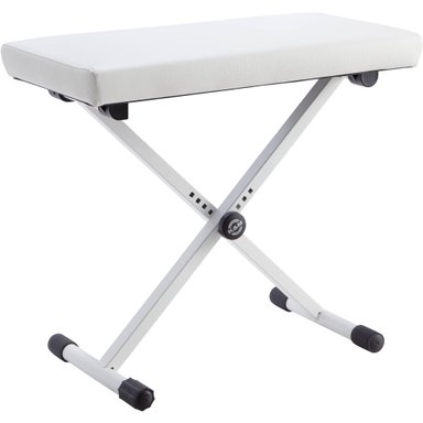 ACCESORIO INSTRUMENTOS MUSICALES K&M KYM 14077 KEYBOARD BENCH (IMITATION LEATHER, PURE WHITE)
