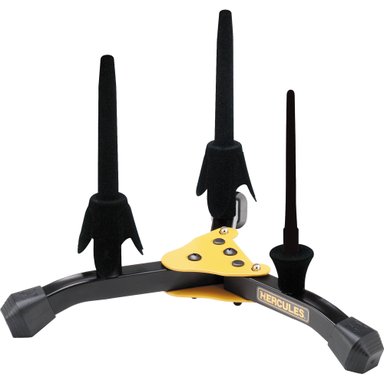 ACCESORIO INSTRUMENTOS MUSICALES HERCULES STANDS TWO CLARINET/FLUTE Y SINGLE PICCOLO STAND