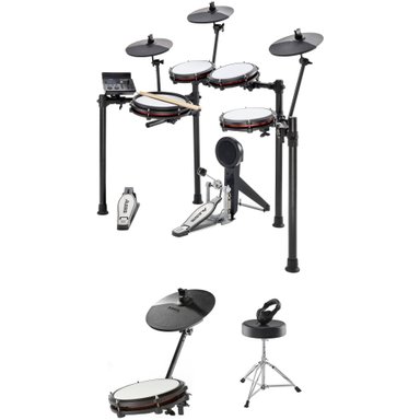ACCESORIO INSTRUMENTOS MUSICALES ALESIS NITRO MAX 8-PIECE ELECTRONIC DRUM KIT WITH ADD-ON PACK AND ACCESSORIES