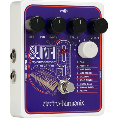 ACCESORIO INSTRUMENTOS MUSICALES ELECTRO-HARMONIX SYNTH9 SYNTHESIZER MACHINE FOR ELECTRIC GUITAR Y BASS (POWER SUPPLY INCLUDED)