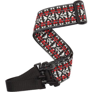 ACCESORIO INSTRUMENTOS MUSICALES D'ADDARIO HOOTENANNY WOVEN BANJO STRAP (RED AND SILVER)