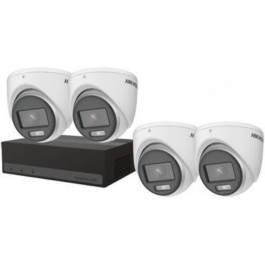 KIT CÁMARA HIKVISION EKT-SSD424 TURBOHD 4-CHANNEL SSD DVR CON 4 2MP TURRET