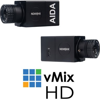 CÁMARA AIDA IMAGING 2 X HD-NDI-CUBE POV CON VMIX HD SOFTWARE LICENSE BUNDLE