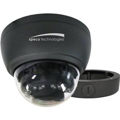 CÁMARA SPECO TECHNOLOGIES HT5940TM 2MP OUTDOOR HD-TVI DOME CON HEATER DARK GRAY