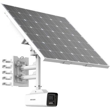 KIT CÁMARA HIKVISION DS-2XS6A47G1-IZS/C36S80 4MP OUTDOOR SOLAR-POWERED BULLET 2.8-12MM LENS