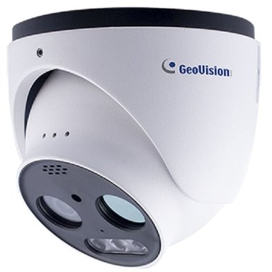 CÁMARA GEOVISION 5MP IR THERMAL Y OPTICAL IR FIXED EYEBALL DOME IP CON 4MM LENS
