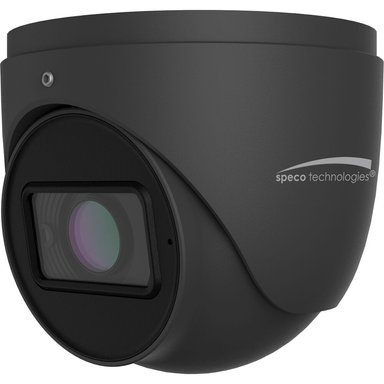 CÁMARA SPECO TECHNOLOGIES INTENSIFIER O4IT1M 4MP NETWORK TURRET CON ADVANCED ANALYTICS 2.8 TO 12MM LENS DARK GRAY