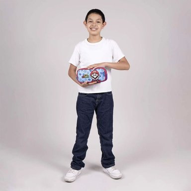 CARTUCHERA NINTENDO MARIO BROS DOBLE CIERRE - 6